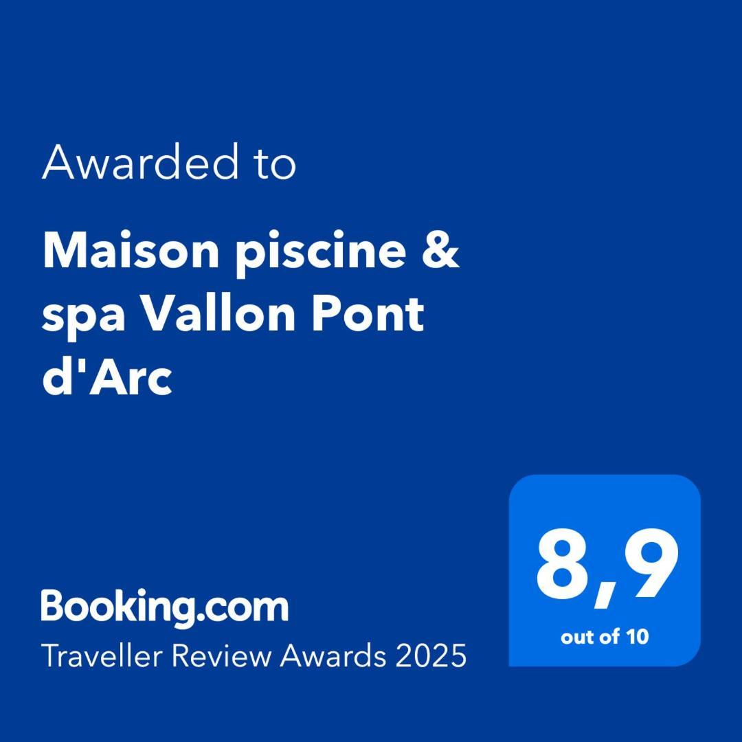Maison Piscine & Spa Vallon Pont D'Arc Екстериор снимка